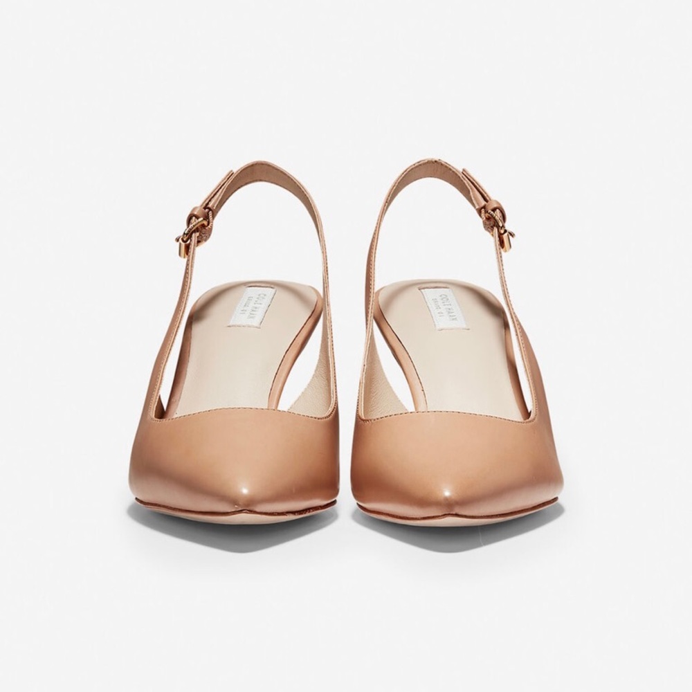 COPY - NWT Cole Haan Size 5 Nude Vesta Slingback Pumps - Picture 3 of 9